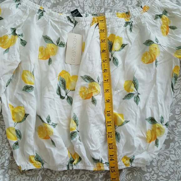 Lemons Off The Shoulder Top - Picture 4 of 4